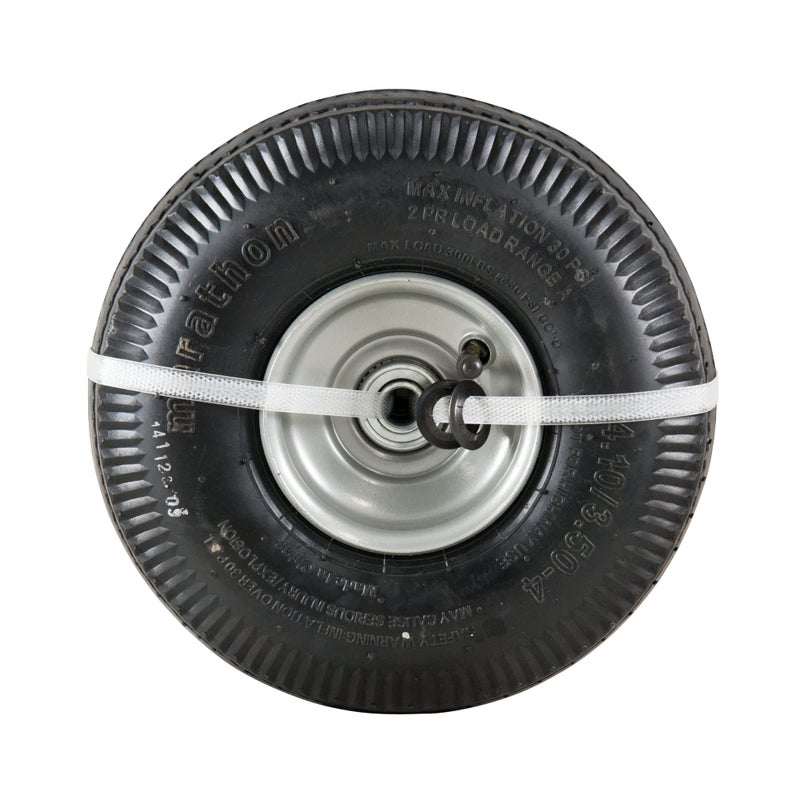 Marathon 02310 Pneumatic Air Filled Hand Truck and All-Purpose Tires on Wheels-4.10/3.50-4 Inch, 2.25" Offset Hub, 5/8" Bearings Fits Various Types of Utility Equipment, 2 Pack - Image 4